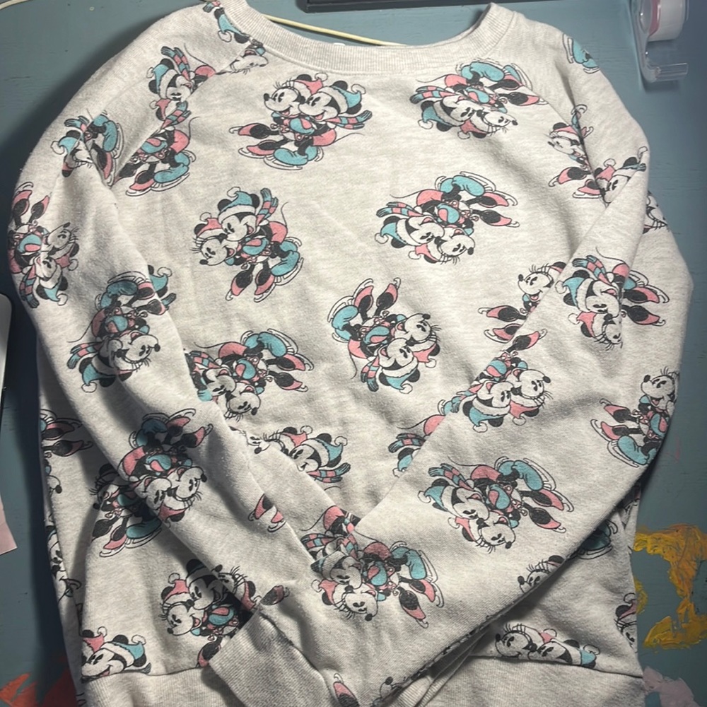 Disney Mickey and Minnie Crew Neck